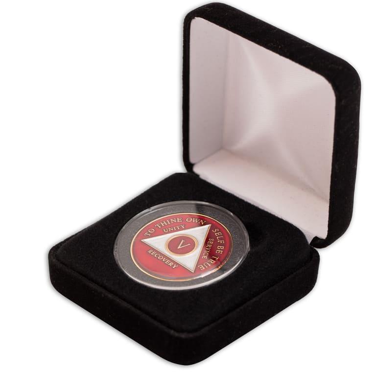 Velvet Gift Box with Air-Tite Coin Capsule - The Token Shop