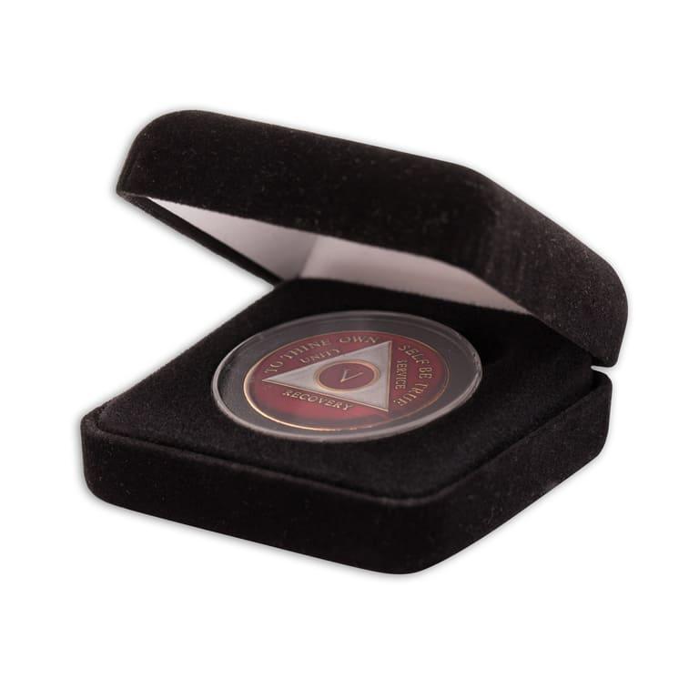 Velvet Gift Box with Air-Tite Coin Capsule - The Token Shop