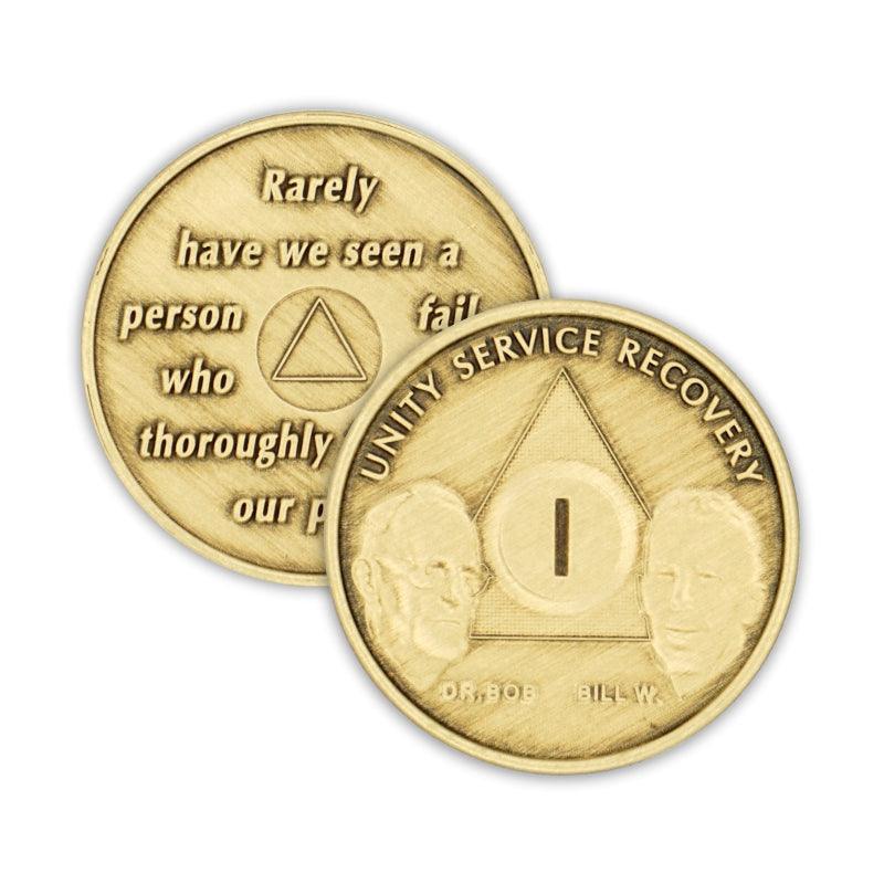 Wendells Bronze AA Coins Founders 1-65 YEARS - The Token Shop