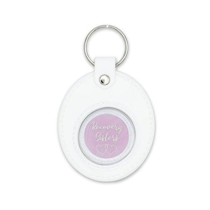 White Universal Keychain Coin Holder - The Token Shop