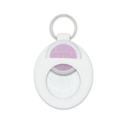 White Universal Keychain Coin Holder - The Token Shop