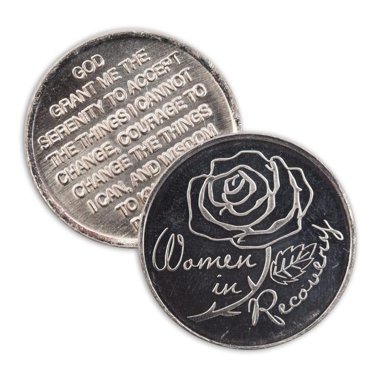 Women in Recovery Aluminum Affirmation Coin - The Token Shop