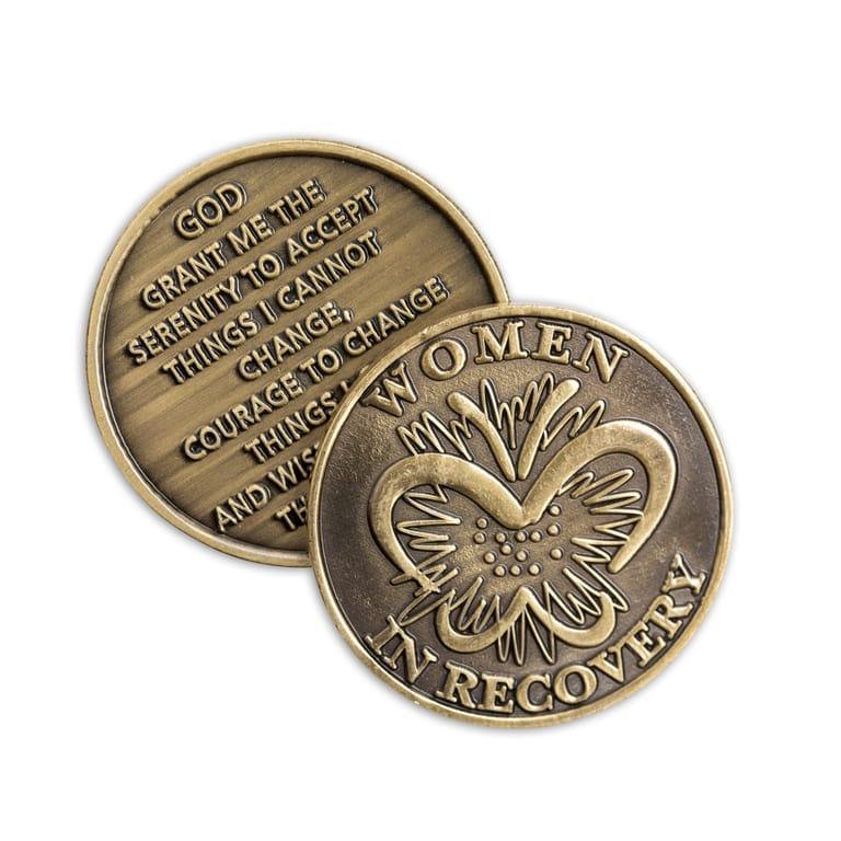 Women In Recovery Bronze Affirmation Medallions - The Token Shop