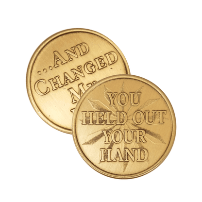 You Held Out Your Hand Wendells Bronze Affirmation Medallions - The Token Shop