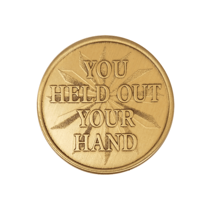 You Held Out Your Hand Wendells Bronze Affirmation Medallions - The Token Shop